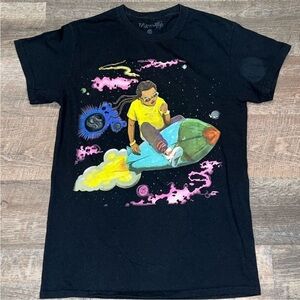 Graphic Image Black Space Adventure Tee